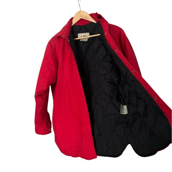 L.L. Bean, Woman’s Medium . Goose Down Insulated Vintage Jacket/Shacket. - Picture 4 of 13